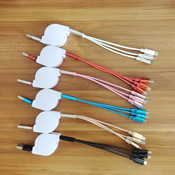3 In 1 Retractable USB Charging Cable
