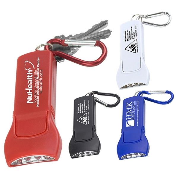 Beamer 4 LED Keyholder Keylite with Carabiner Clip