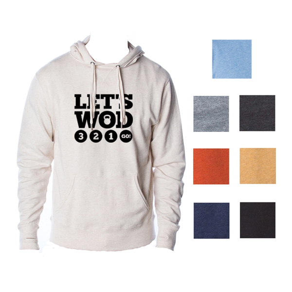 Stylish Pullover with Hood in Heather