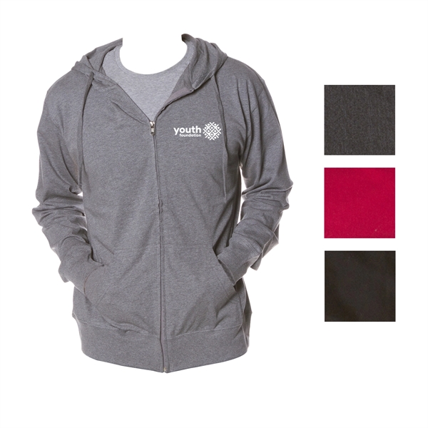 Lightweight Jersey Hood with Zipper for Male