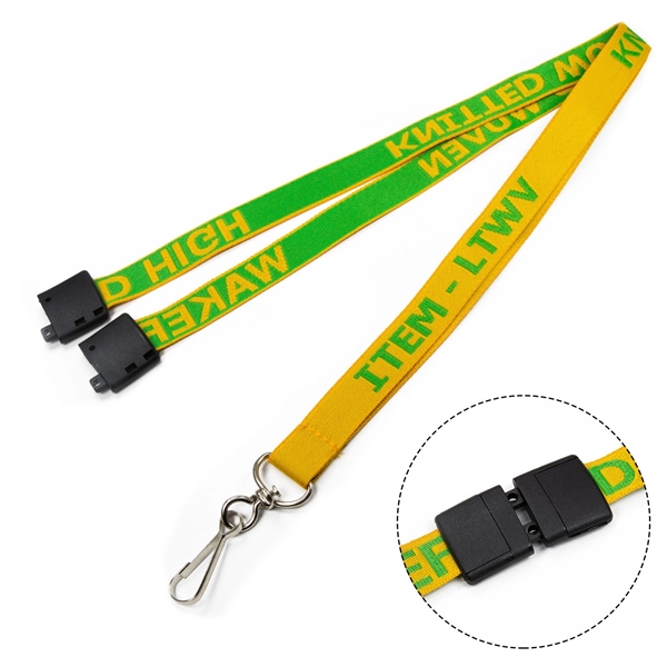 Custom 1/2" Woven Lanyards w/ Safety Breakaway
