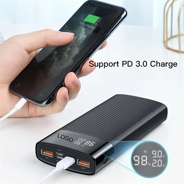 18W 20,000mah Power Bank PD QC3.0