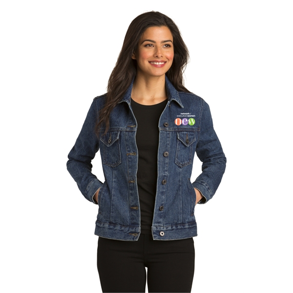 Port Authority Ladies Denim Jacket.