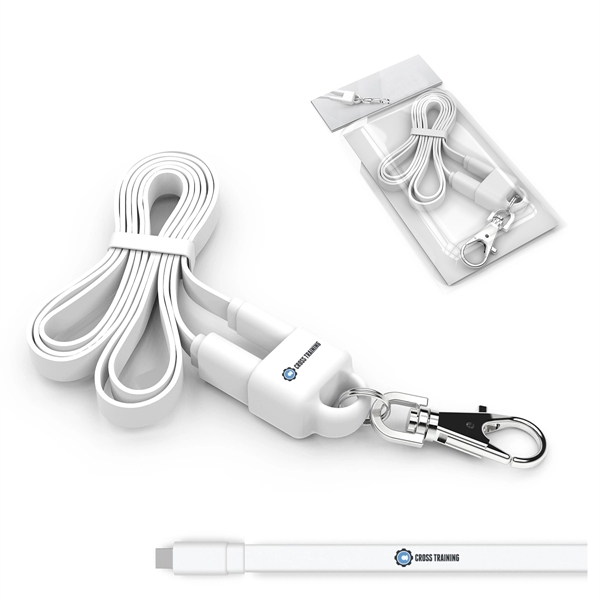Micro USB and Lightning® Charging Lanyard