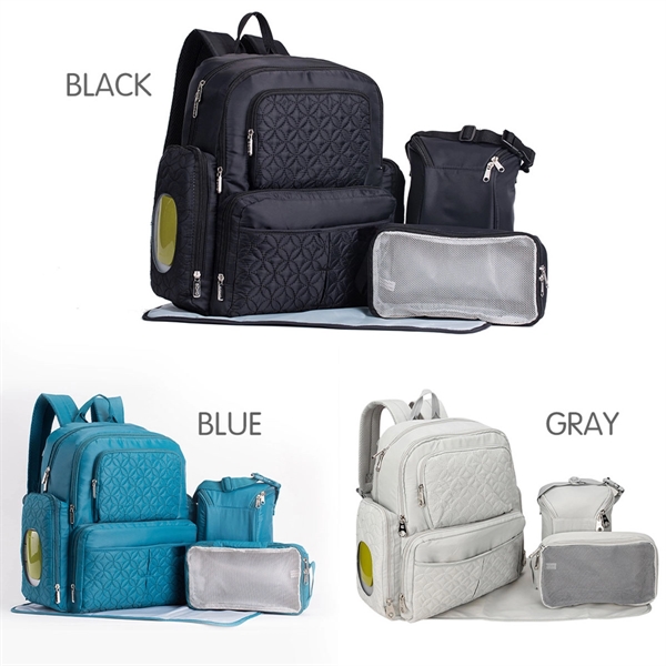5 Pcs Set Baby Diaper Backpack Mummy Travelling Backpack