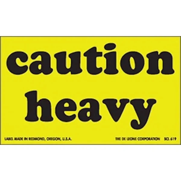 Caution Heavy Matte Paper Labels