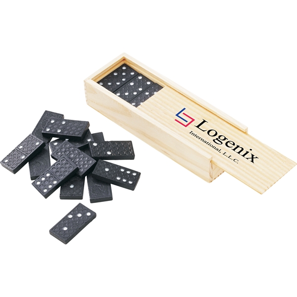 Domino Game in Wood Box