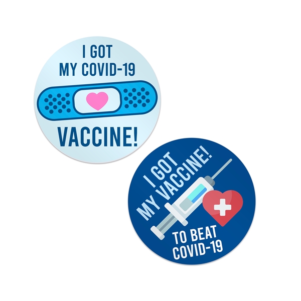 Covid Vaccine Stickers