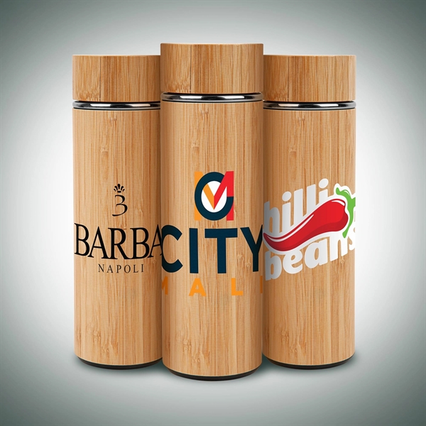 16oz. Vacuum-Sealed Eco Bamboo Bottle