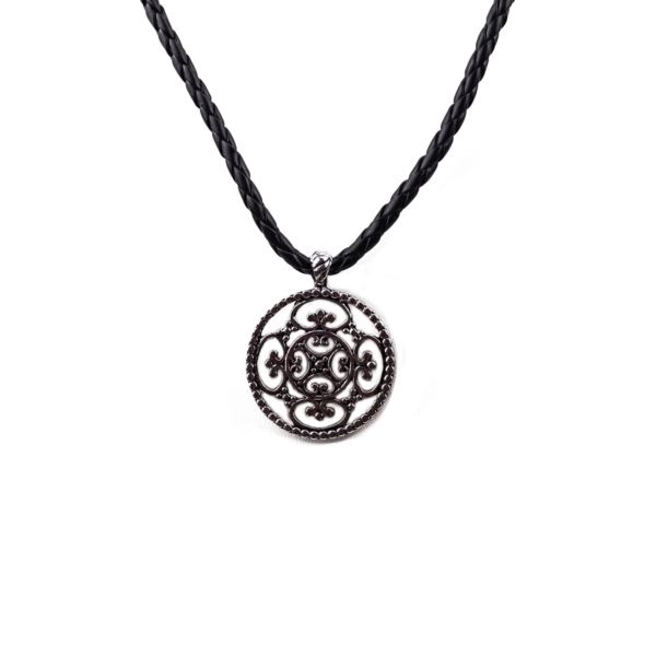 Baroque Knot Pewter Necklace