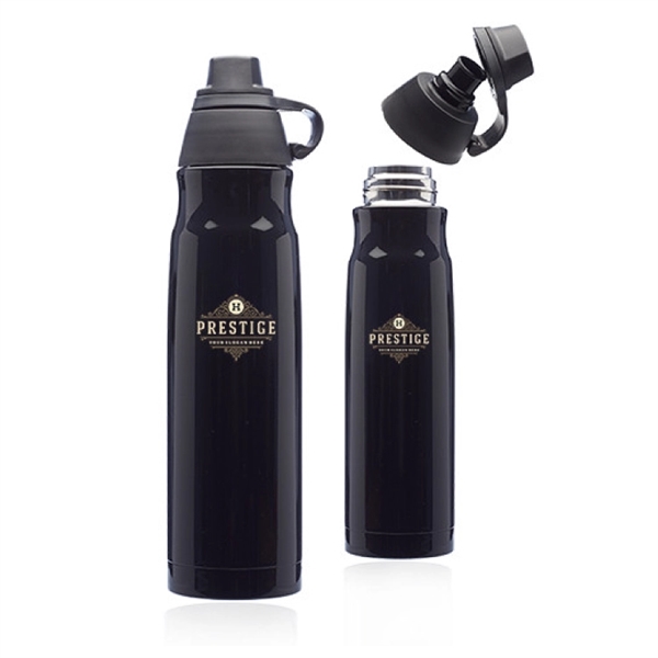 25 oz. Stainless Steel Water Bottle with Plastic Lid