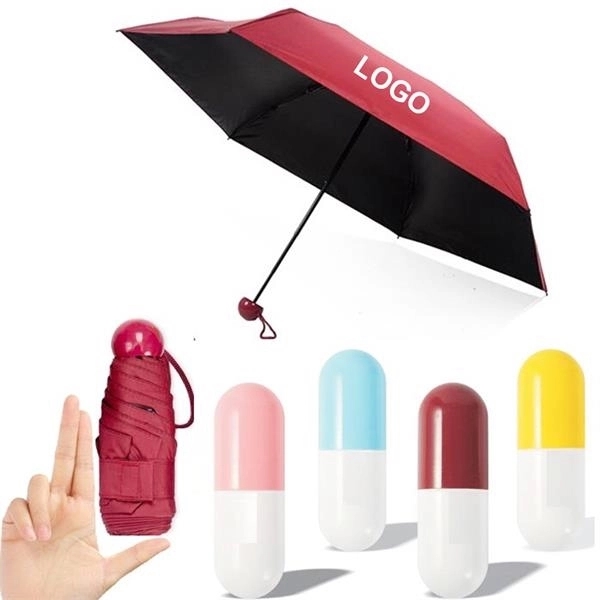Capsule Design Folding Compact Sun And Rain Min umbrella