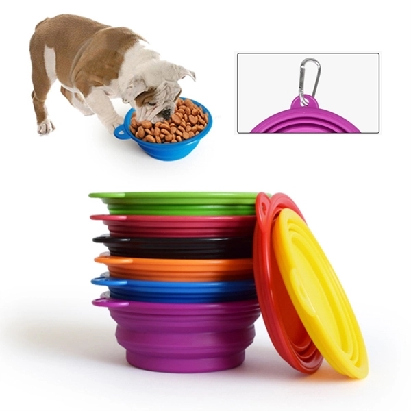 Collapsible Silicone Dog Bowl