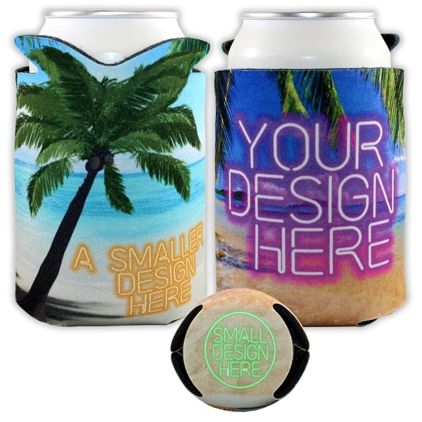 Sublimated Crazy Frio™ Tropical Beverage Holder