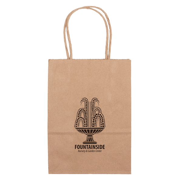 Eco Pup - Kraft-Brown Shopper - Flexo Ink Print