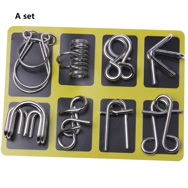 Metal Wire Puzzle Set of 8