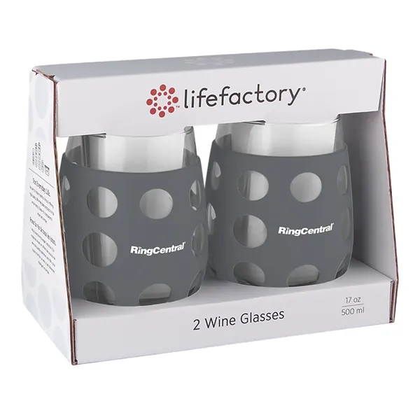 17 oz. lifefactory® Wine Glass with Silicone Sleeve 2 Pack