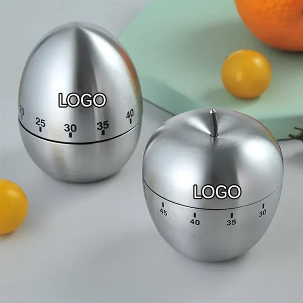 60-Minute Stainless Steel Egg/Apple Shape Kitchen Winding