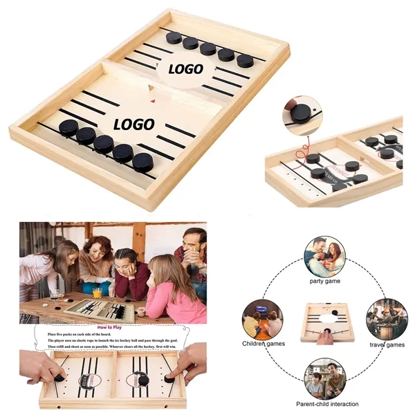 Fast Sling Puck Game Foosball Toy Desktop Sport Board Game