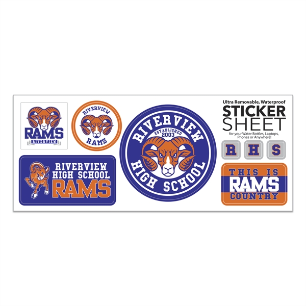 Select Your Sticker Sheet / 4 Stock Layouts