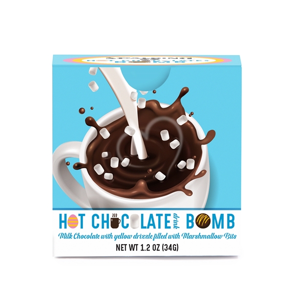 Easter Hot Chocolate Bomb with Yellow Drizzle