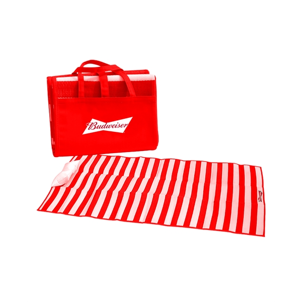 Beach Mat with Inflatable Pillow