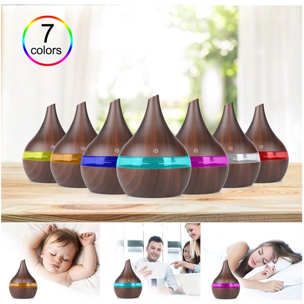 Small humidifier, 300ML Wood Grain humidifiers