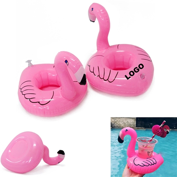Inflatable Flamingo Pool Drink Holder