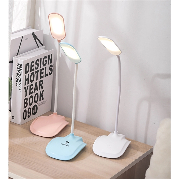 3 Level Brightness Adjustable USB LED Desk Lamp w/USB Charge