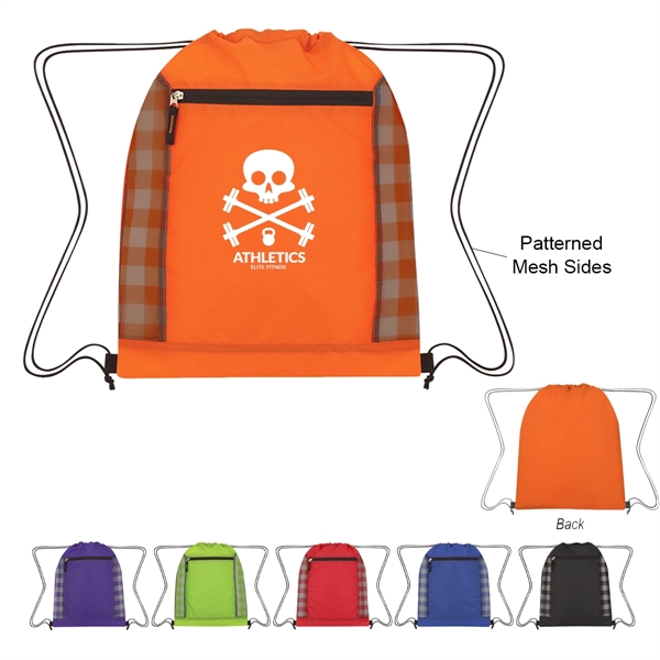 Linear Organized Polyester Tote Bag
