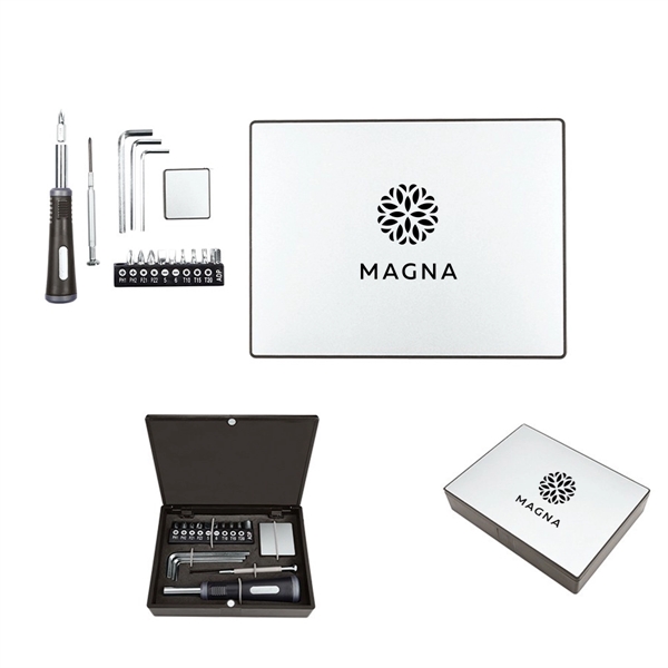 16-Piece Handy Tool Set with Magnetic Closure
