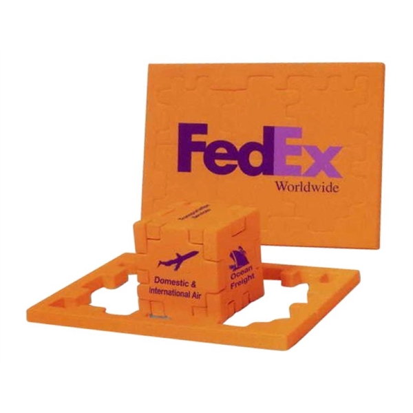 Custom Foam Floor Puzzle Cube 6" x 4.75