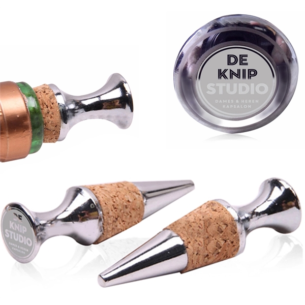 Vino Chrome Plated Wine Bottle Stopper