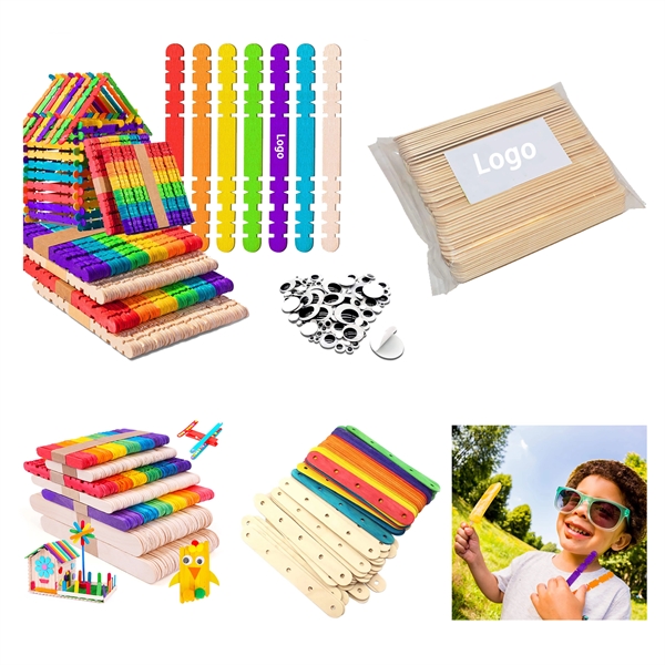 Sawtooth Popsicle Wood Craft Sticks And Wiggle Eyes
