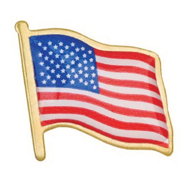 Stock American Flag Lapel Pin