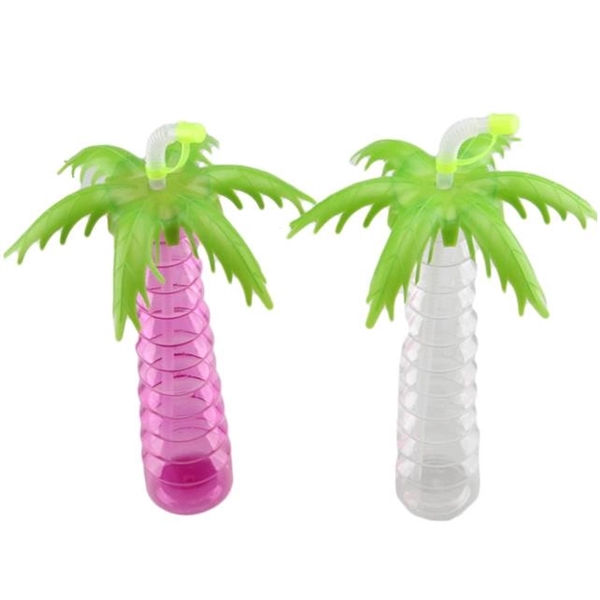 Palm tree slush yard glass cups