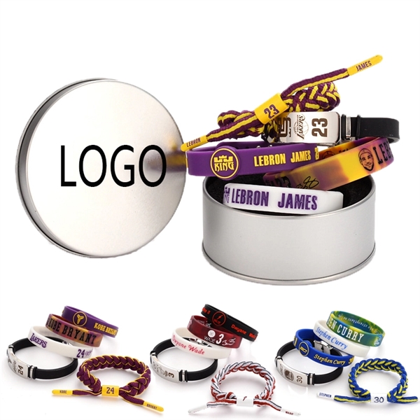 NBA 5-piece Silicone Wristband Bracelets
