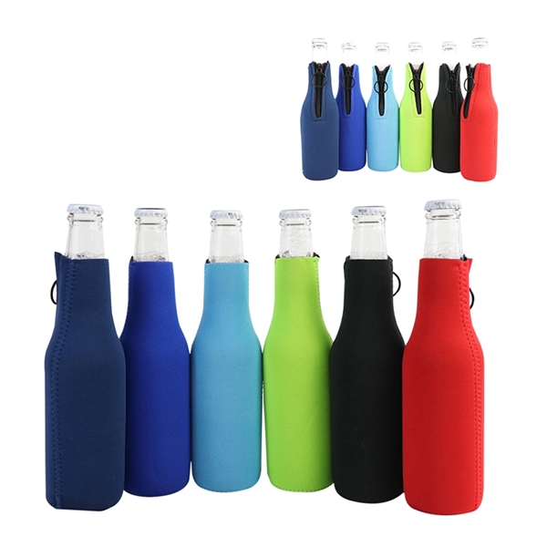 11 Oz. Zipper Neoprene Bottle Sleeve