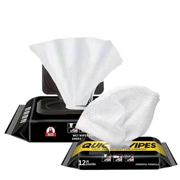 12 Pcs Shoe Sneaker Cleaner Quick Wipes