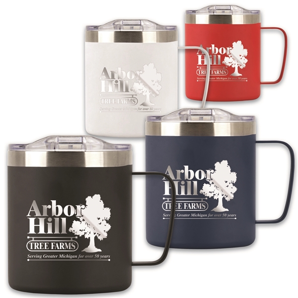 Cafe-To-Go Stainless Steel Coffee Mug 12 oz.