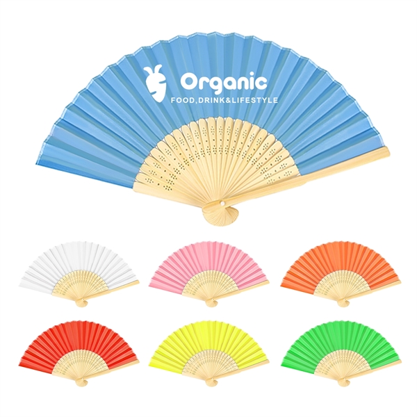 Bamboo Folding Paper Hand Fan