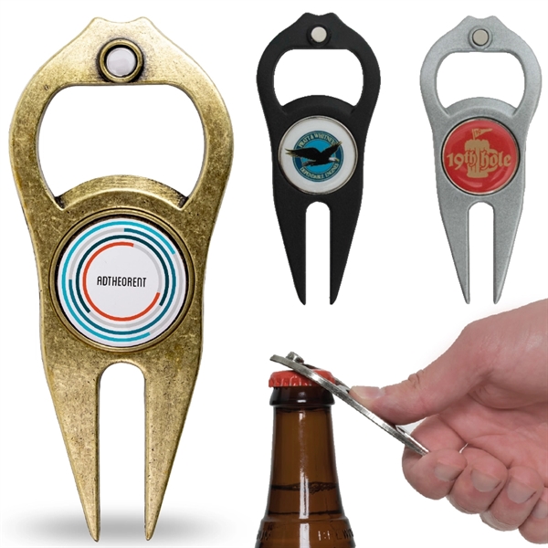 Hat Trick 6-in-1 Golf Divot Tool Ball Marker