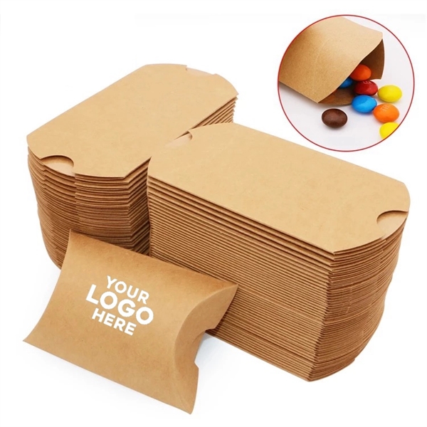 Kraft Pillow Box for Wedding Party Gift
