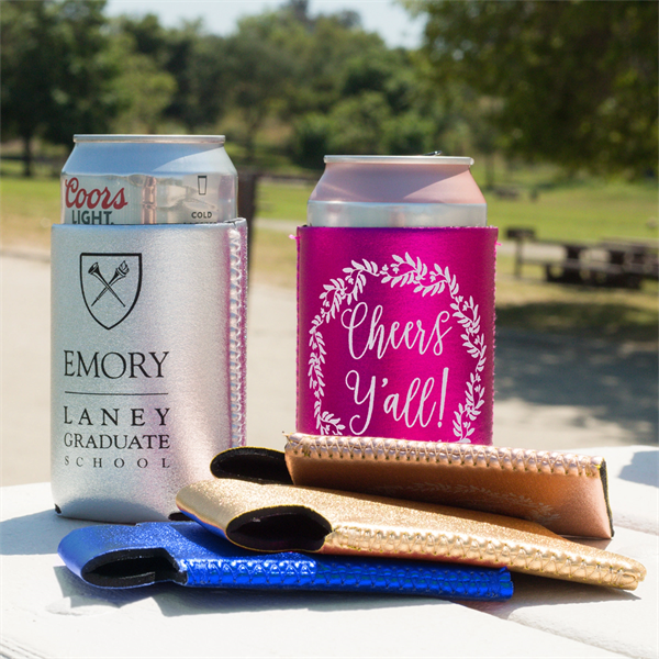 Metallic Neoprene Can Cooler