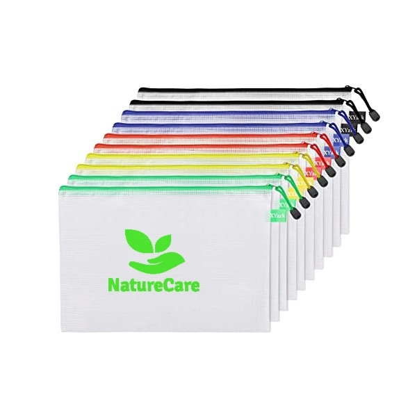 Mesh Zipper Pen Pouch