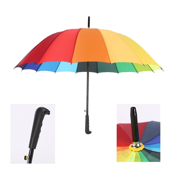 Custom 47" Rainbow Golf Umbrella