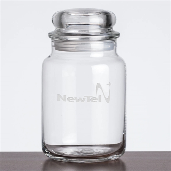 Bradwick Jar & Lid - Deep Etch
