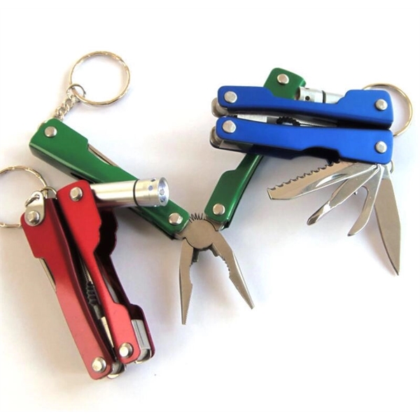 Foldable Multi-functional Pliers with mini LED Flashlight