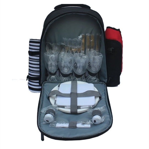 4 person picnic set backpack