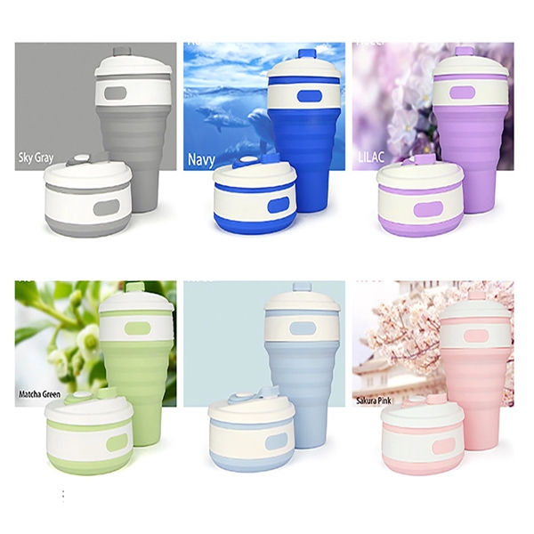 Foldable Silicone Collapsible Travel Coffee Cup